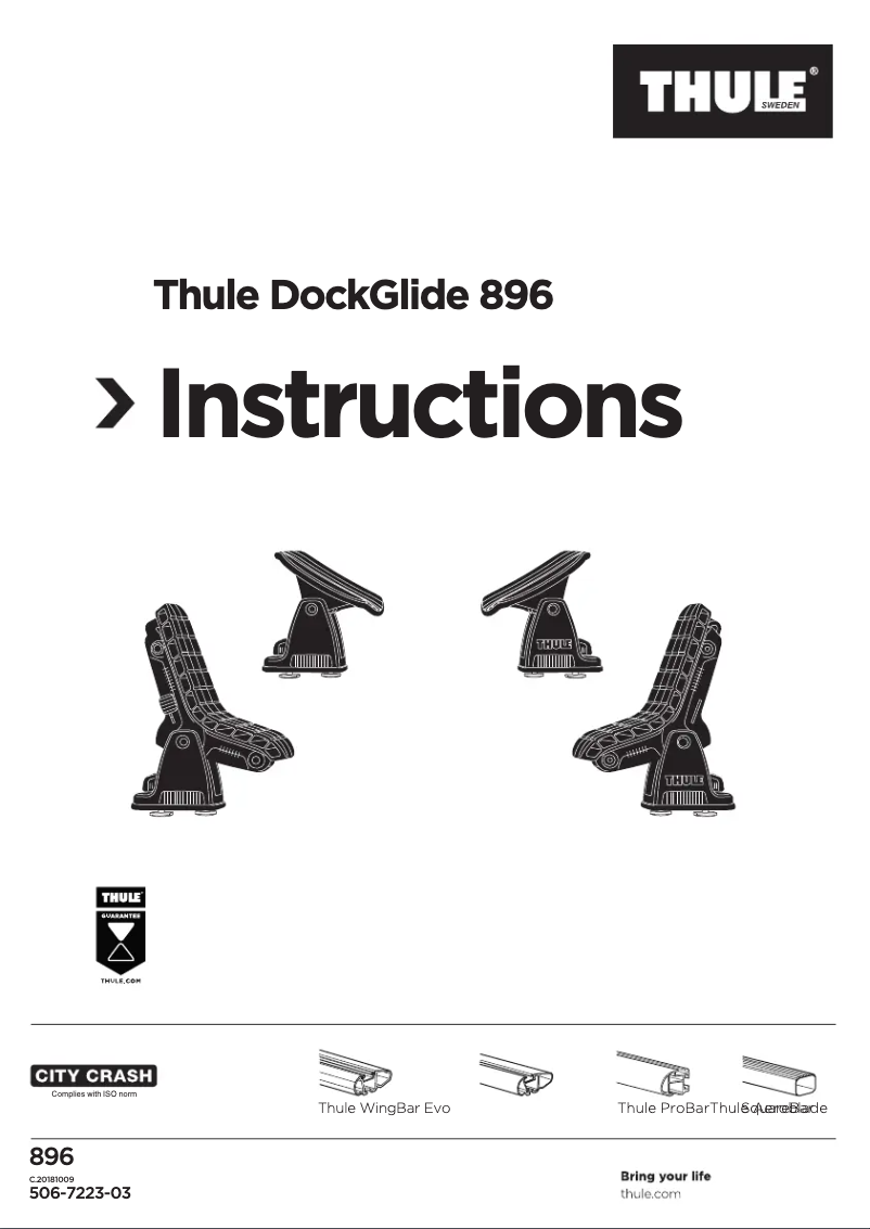Page n°1 - Manuel utilisateur Thule DockGlide