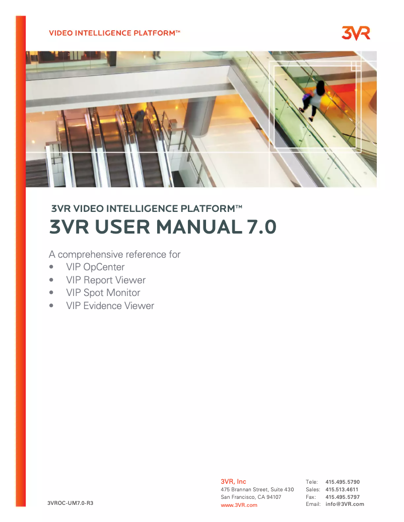 Página 1 del manual Manual de usuario 3VR VisionPoint 55