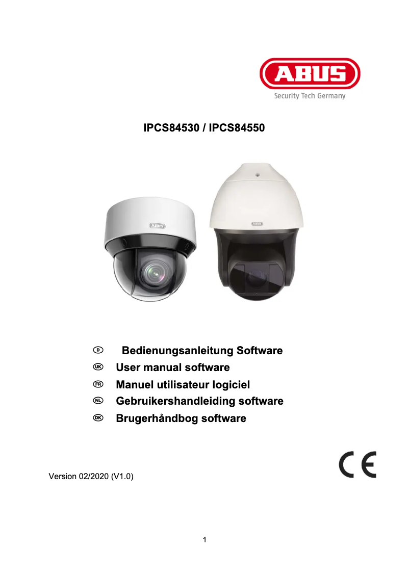 Image de la première page du manuel de l'appareil IPCS84550