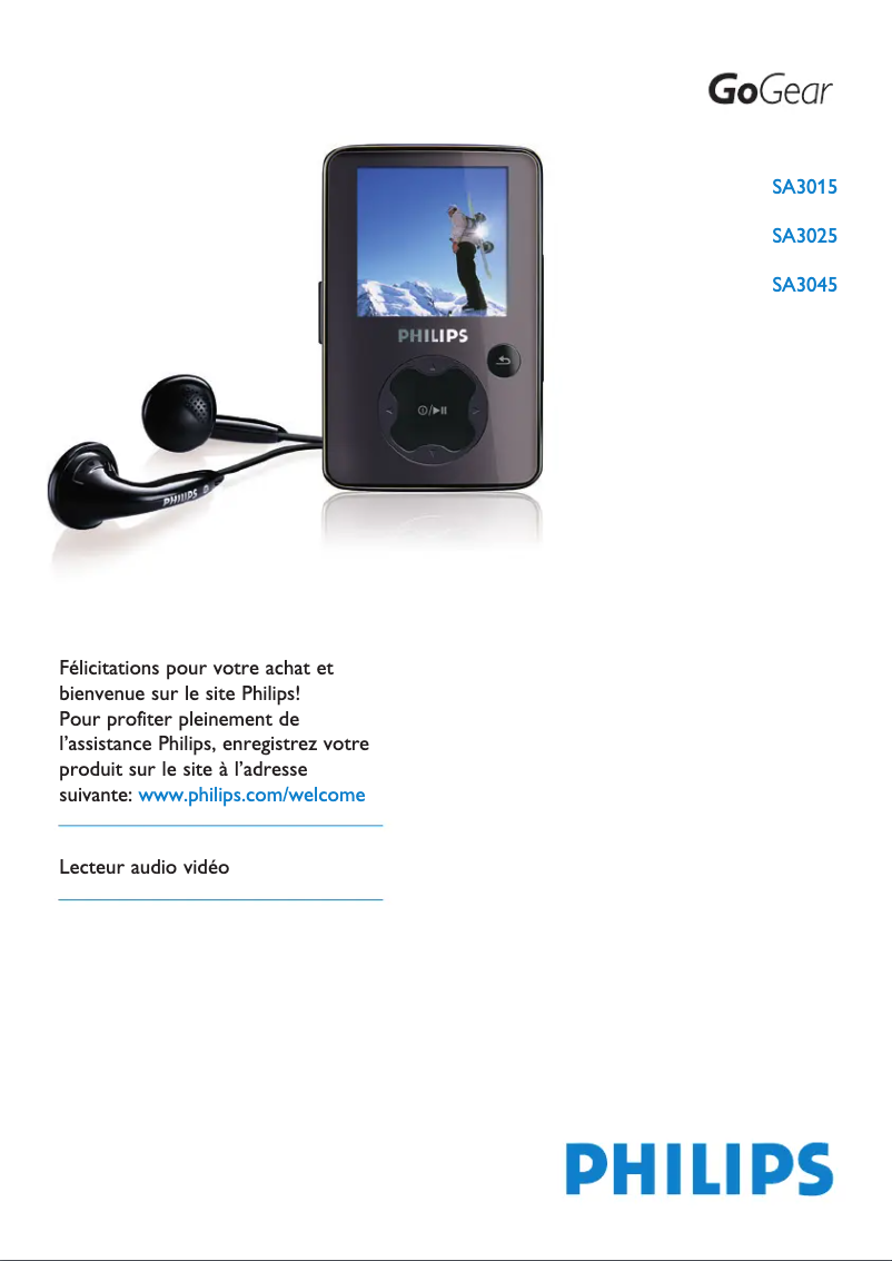 Page n°1 - Manuel utilisateur Philips GoGear SA3015