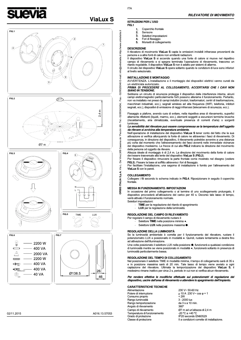 Page n°1 - Manuel utilisateur Suevia ViaLux S