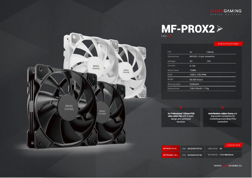 Image de la première page du manuel de l'appareil MF-PROX2