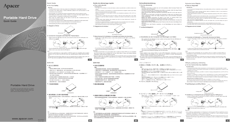 Página 1 del manual Manual de usuario Apacer AC233