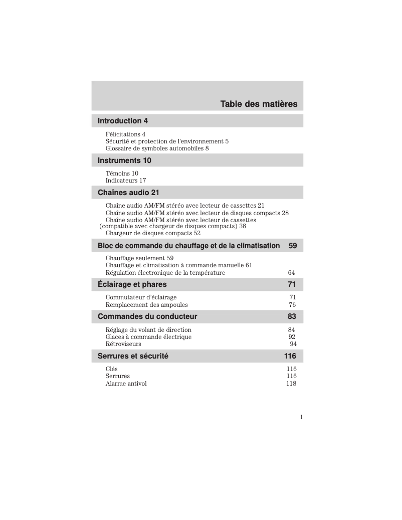 Page n°1 - Manuel utilisateur Ford F-150 (2002)
