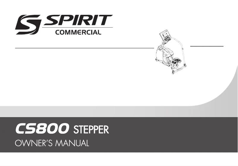 Image de la première page du manuel de l'appareil CS800