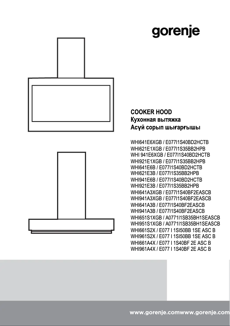 Página 1 del manual Manual de usuario Gorenje 474640