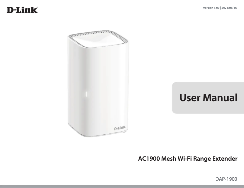 Page 1 de la notice Manuel utilisateur D-Link DAP-1900