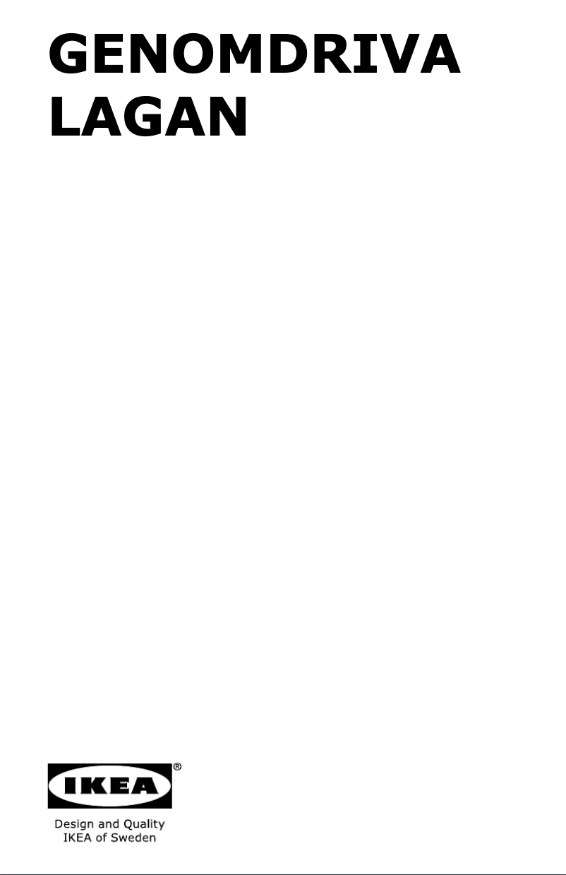 Page 1 de la notice Manuel utilisateur Ikea GENOMDRIVA 304.621.36