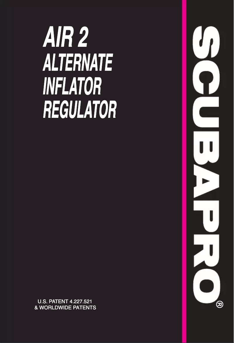 Image de la première page du manuel de l'appareil AIR 2