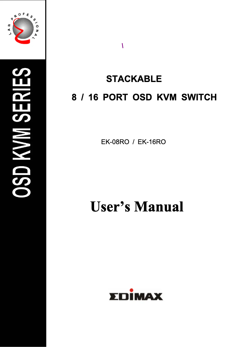 Página 1 del manual Manual de usuario Edimax EK-16RO
