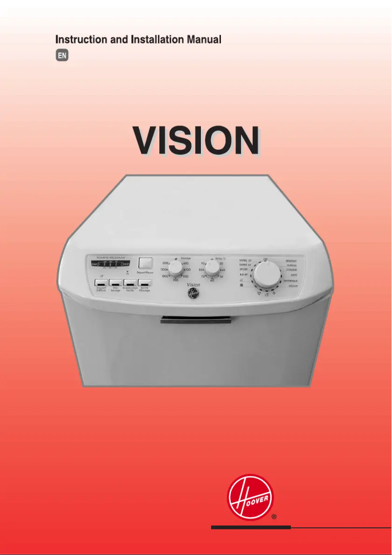 Page n°1 - Manuel utilisateur Hoover HTV 613