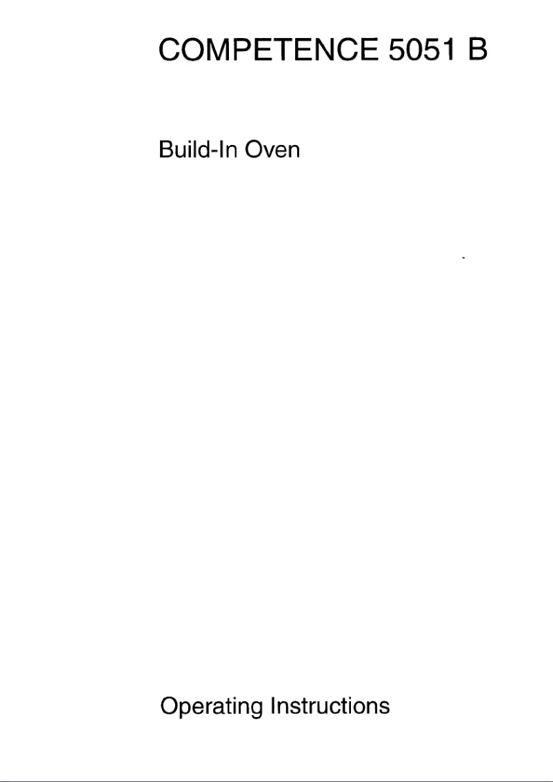 Image de la première page du manuel de l'appareil Competence 5051 B-w