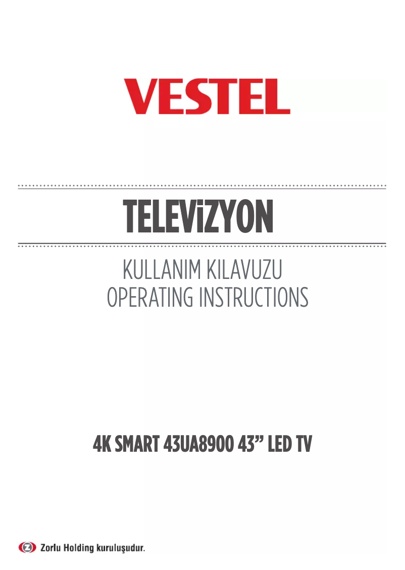 Image de la première page du manuel de l'appareil 43UA8900