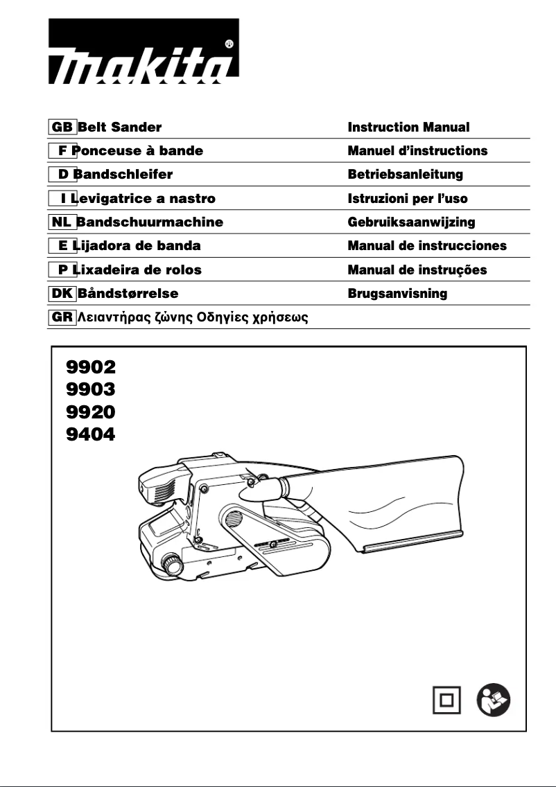 Page n°1 - Manuel utilisateur Makita 9903J