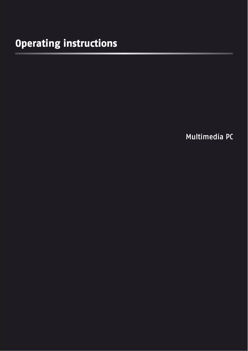 Page n°1 - Manuel utilisateur MP Elite Power i3-3220