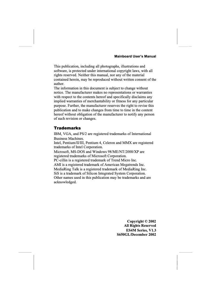 Page 1 de la notice Manuel utilisateur ECS ES4m