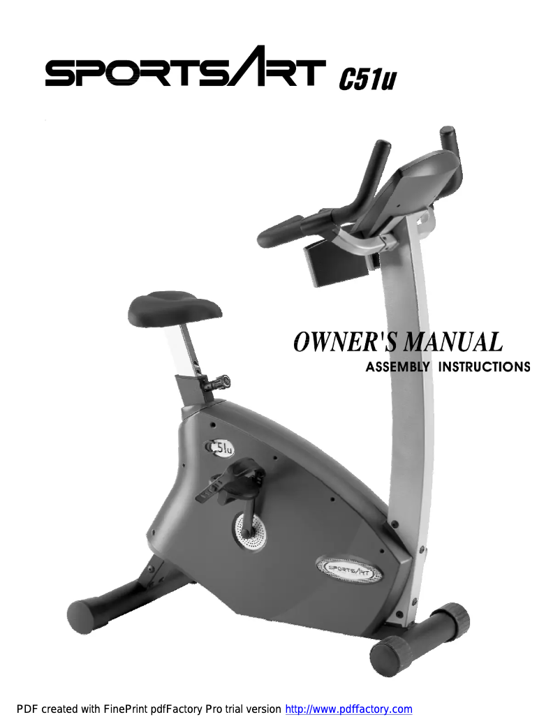 Image de la première page du manuel de l'appareil C51u