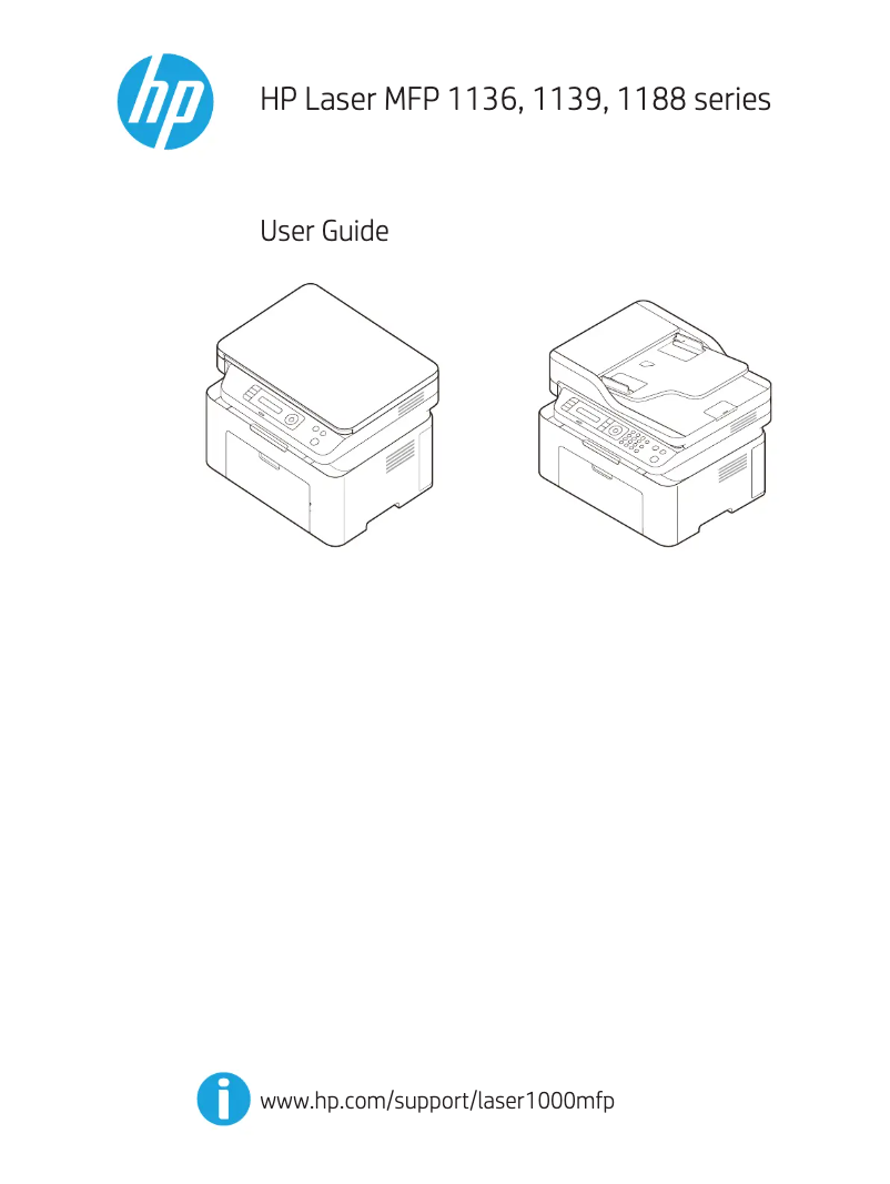 Page 1 de la notice Manuel utilisateur HP Laser MFP 1000
