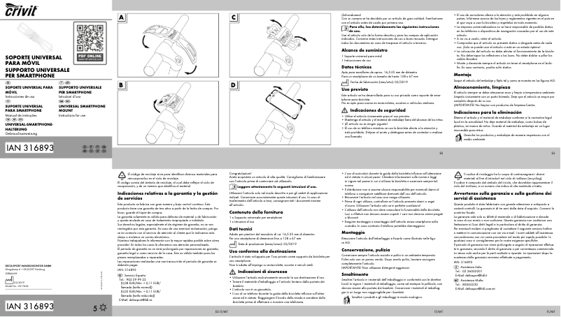 Image de la première page du manuel de l'appareil IAN 316893