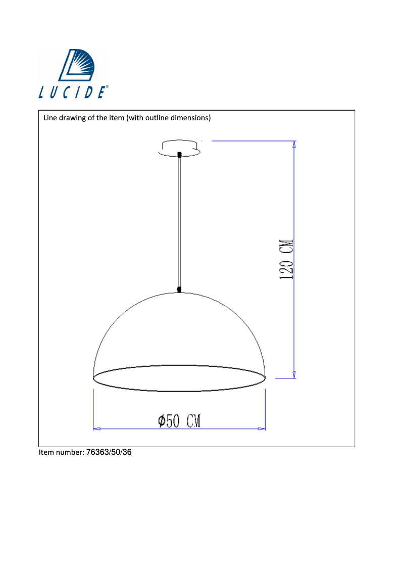 Page n°1 - Manuel utilisateur Lucide Mattie 76363/50/36