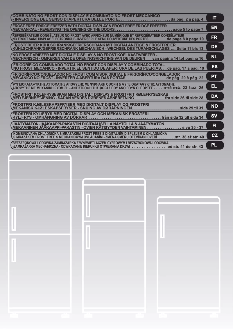 Page 1 de la notice Manuel utilisateur Candy CDNF 3760A