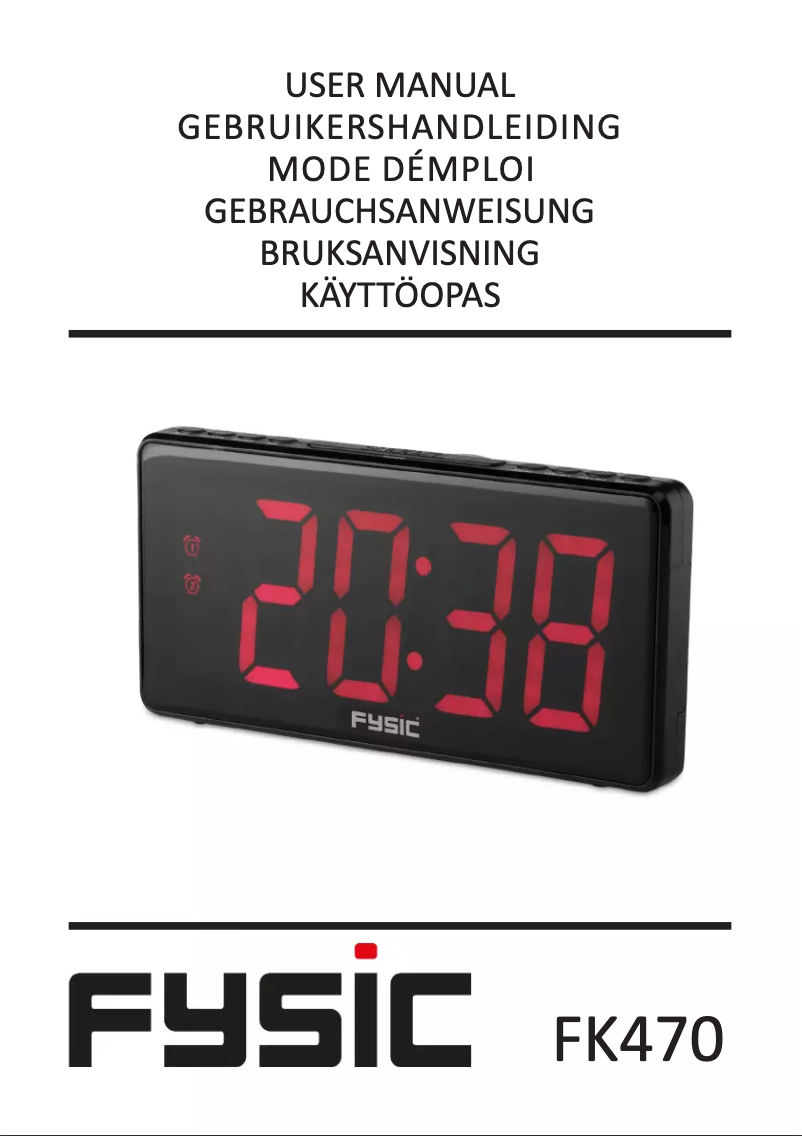 First page image of the manual for FK470