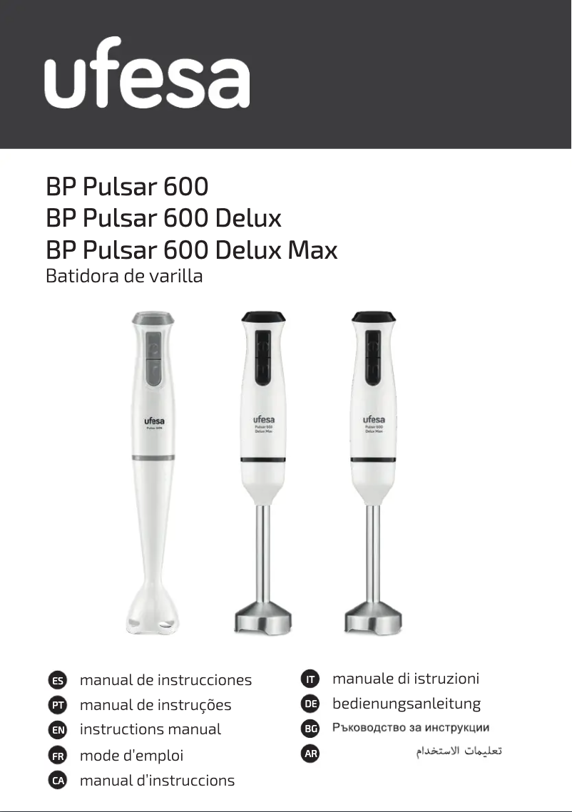 Image de la première page du manuel de l'appareil Pulsar 600 Delux Max