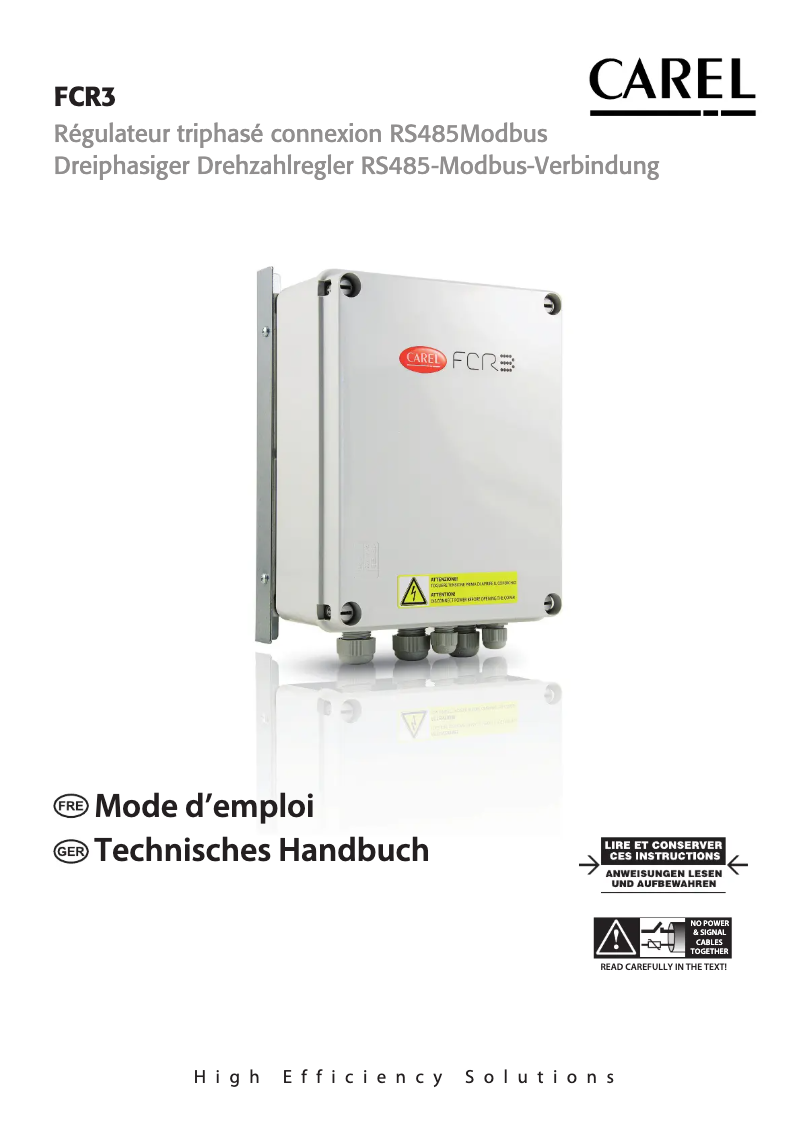 Imagen de la primera página del manual del dispositivo FCR3