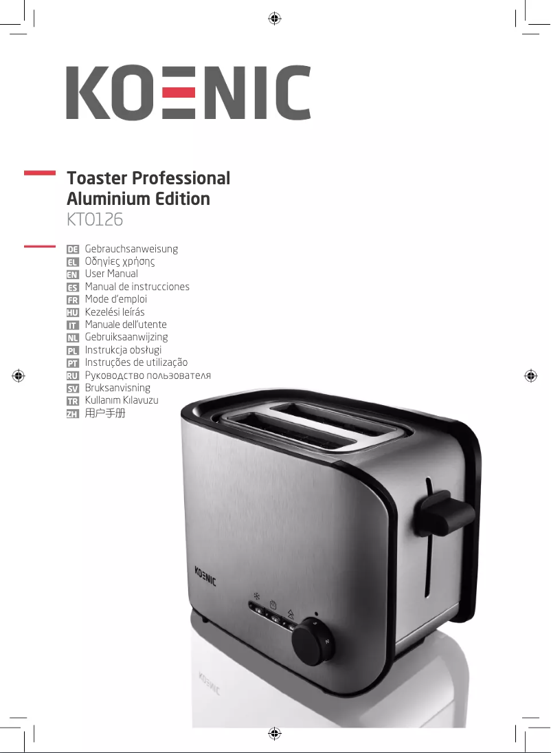 Page 1 de la notice Manuel utilisateur Koenic KTO126