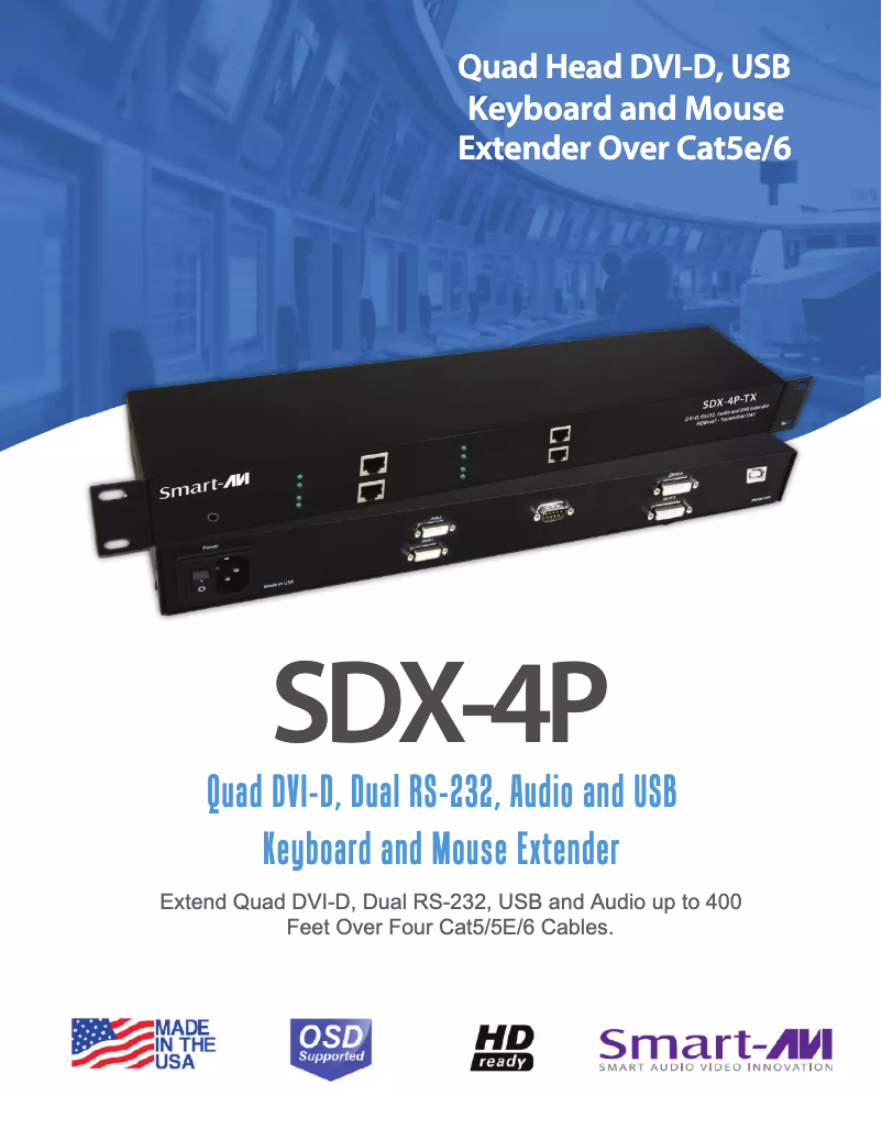 Page 1 de la notice Manuel utilisateur Smart-AVI SDX-4PS