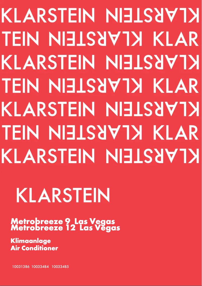 Page 1 de la notice Manuel utilisateur Klarstein Metrobreeze