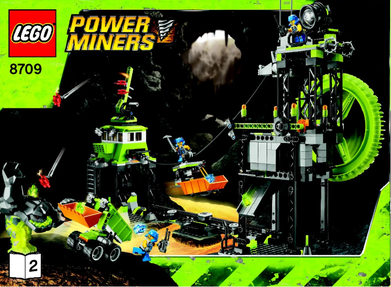 Page 1 de la notice Manuel utilisateur Lego Power Miners 8709