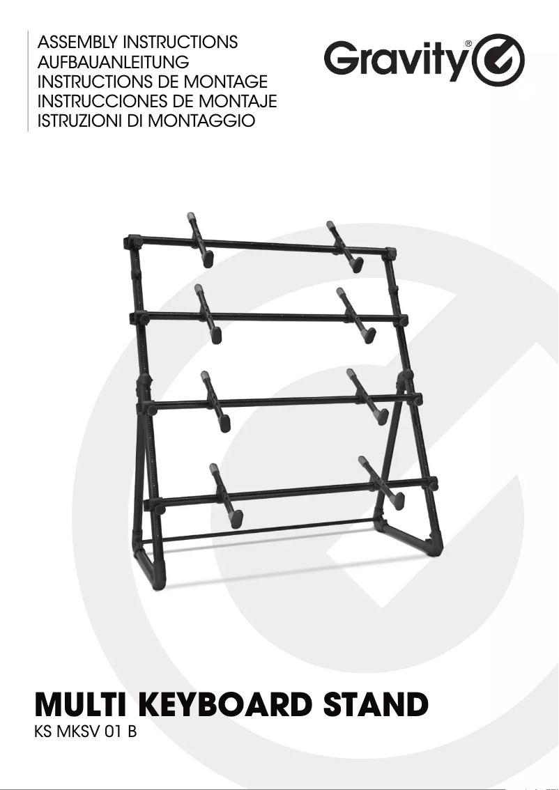 Página 1 del manual Ficha técnica Gravity KS MKS 01 B