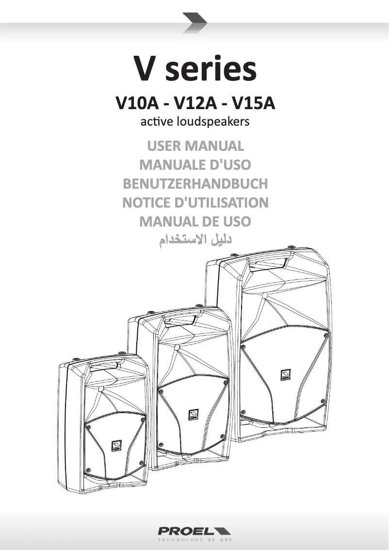 Page n°1 - Manuel utilisateur Proel V15A