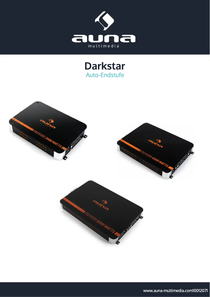 Page 1 de la notice Manuel utilisateur Auna Dark Star 6000