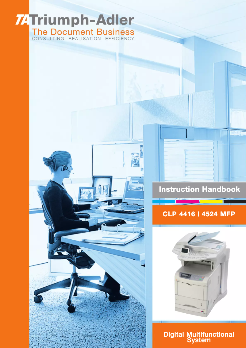Page 1 de la notice Manuel utilisateur Triumph-Adler CLP 4524 MFP