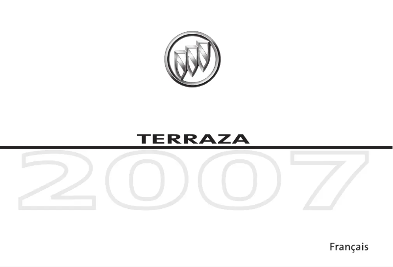 Page 1 de la notice Manuel utilisateur Buick Terraza (2007)