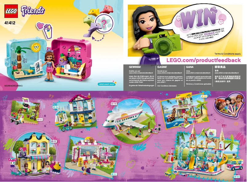 Page n°1 - Manuel utilisateur Lego Friends 41412