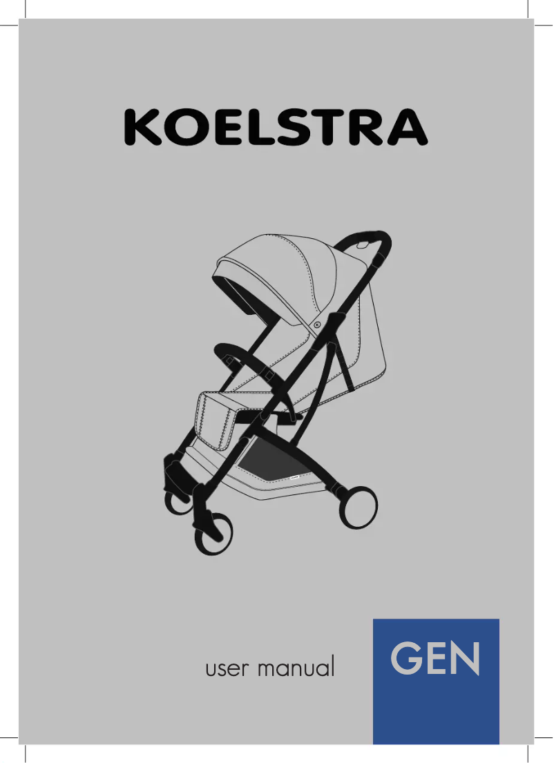 Page 1 de la notice Manuel utilisateur Koelstra Gen