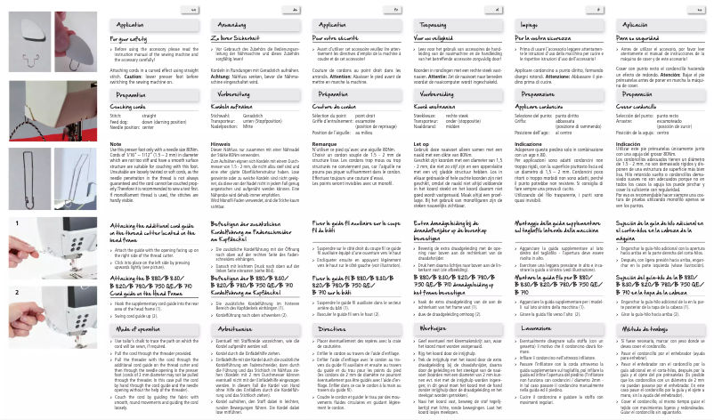 Page n°1 - Manuel utilisateur Bernina 43