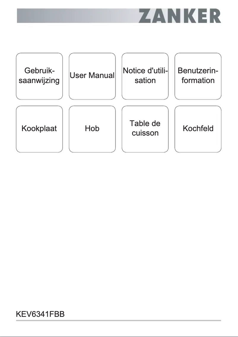 Page n°1 - Manuel utilisateur Zanker KEV6341FBB