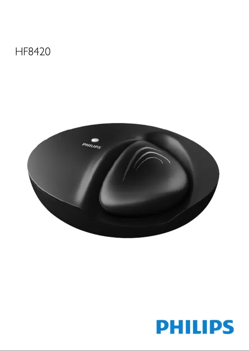 Page 1 de la notice Manuel utilisateur Philips HF8420