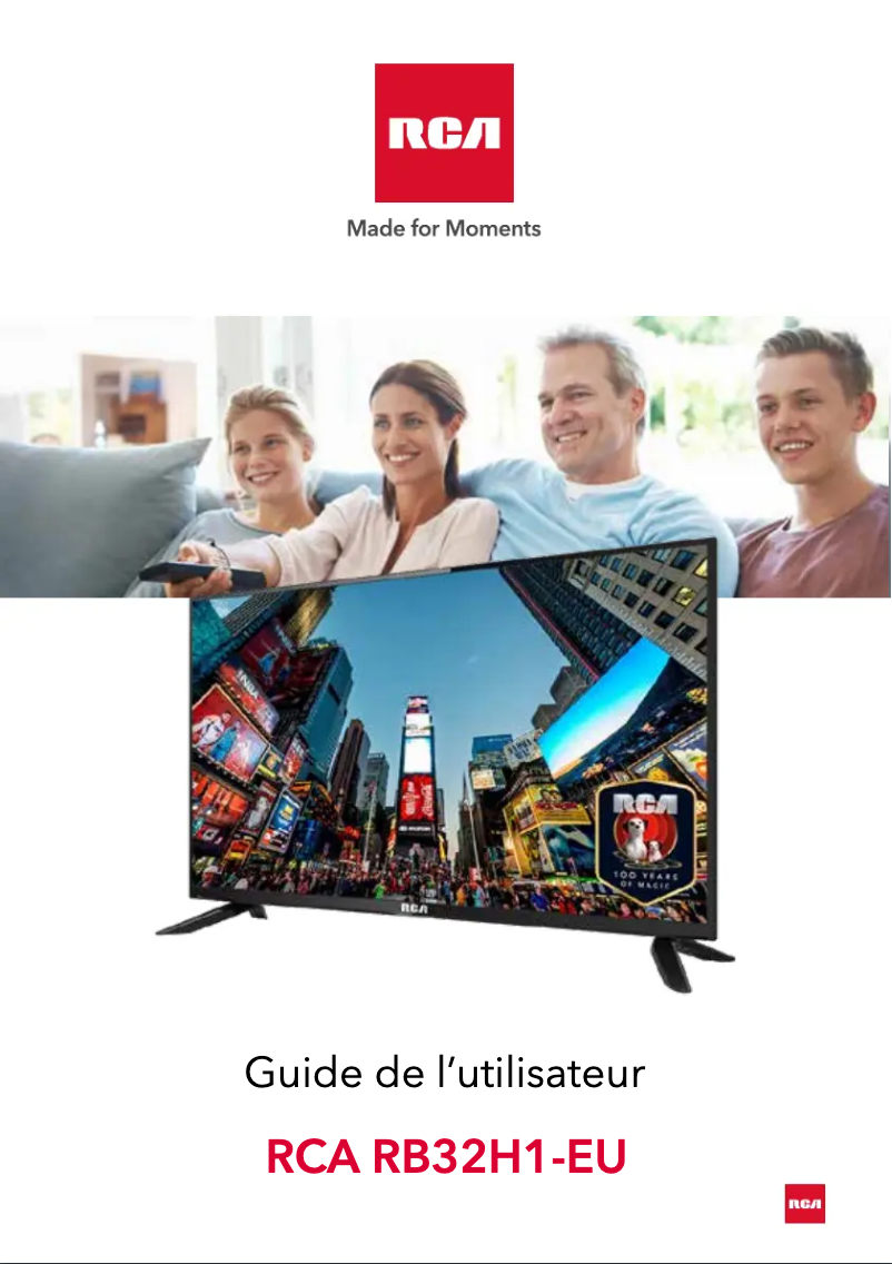 Page 1 de la notice Manuel utilisateur RCA RB32H1-UEU