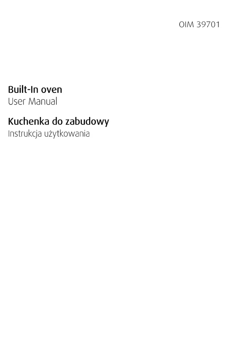 Page 1 de la notice Manuel utilisateur Beko OIM 39701 X