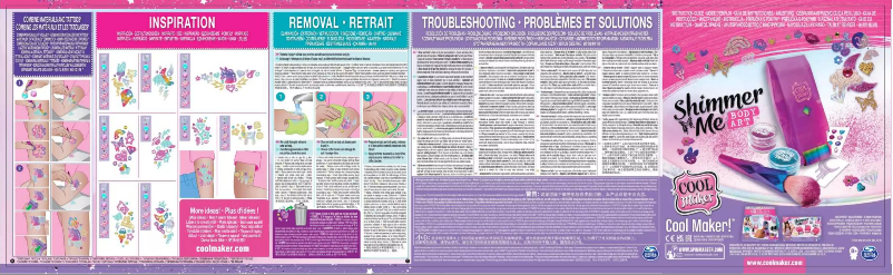 Image de la première page du manuel de l'appareil Shimmer Me Body Art