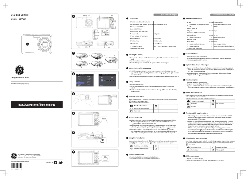 Imagen de la primera página del manual del dispositivo C1440W