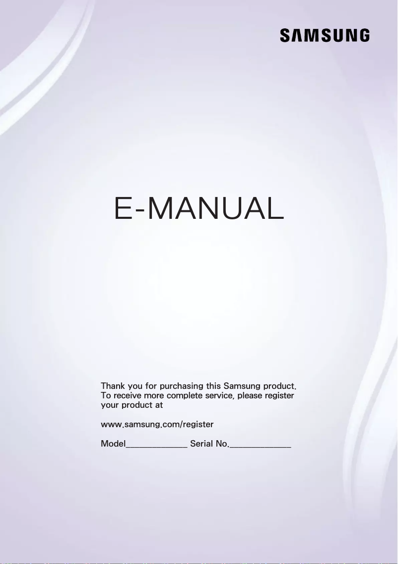 Page n°1 - Manuel utilisateur Samsung UN32J4300DF