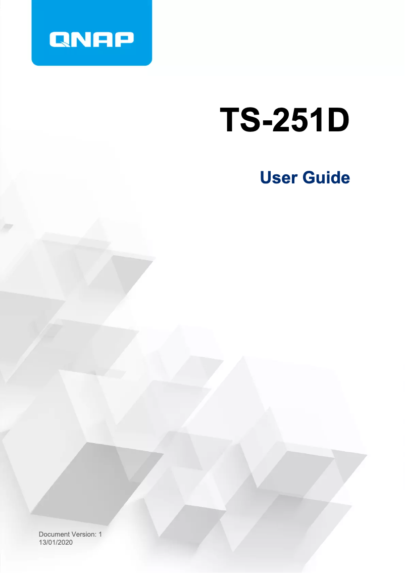 Página 1 del manual Manual de usuario QNAP Qnap TS-251D-4G