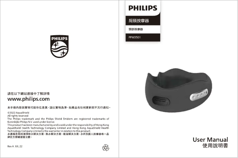 Page n°1 - Manuel utilisateur Philips PPM3501