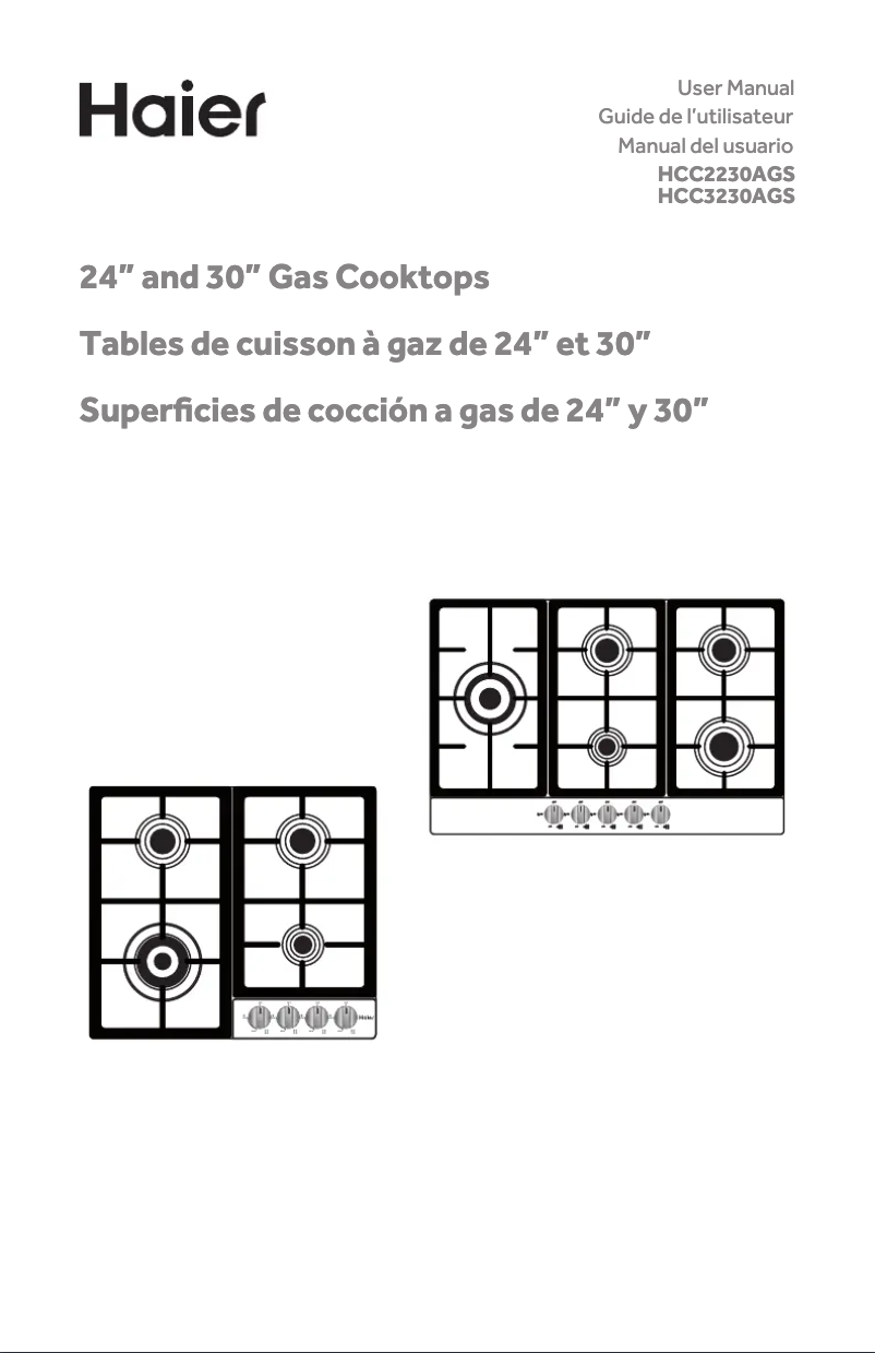 Image de la première page du manuel de l'appareil HCC3230AGS